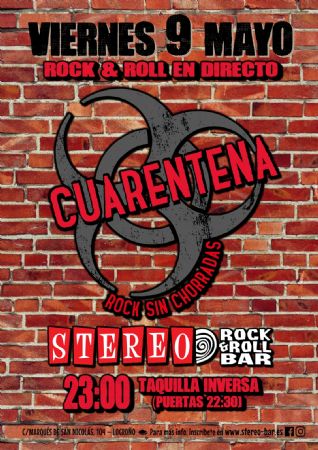 CUARENTENA stereo rock bar concierto logroño música
