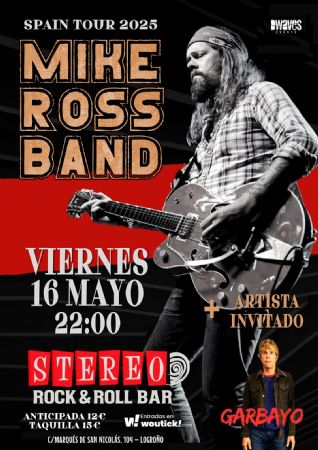 MIKE ROSS GARBAYO stereo rock bar concierto música logroño