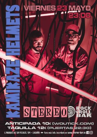 KAMIKAZE HELMETS CONCIERTO STEREO ROCK BAR LOGROÑO MÚSICA