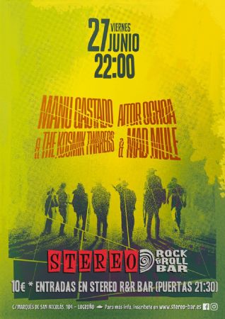 MANU GASTAD STEREO ROCK BAR CONCIERTO LOGROÑO MÚSICA DIRECTO