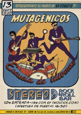 MUTAGÉNICOS STEREO ROCK BAR CONCIERTO LOGROÑO MÚSICA DIRECTO