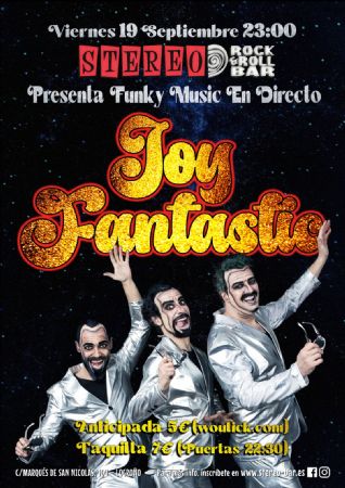 JOY FANTASTIC STEREO ROCK BAR CONCIERTO LOGROÑO MÚSICA VIVO