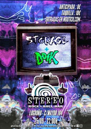 STORAGE DORK STEREO ROCK BAR CONCIERTO LOGROÑO MÚSICA