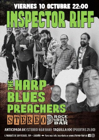 INSPECTOR RIFF HARP STEREO ROCK BAR CONCIERTO LOGROÑO MÚSICA