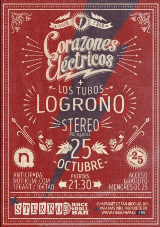 CORAZONES TUBOS STEREO ROCK BAR CONCIERTO LOGROÑO MÚSICA