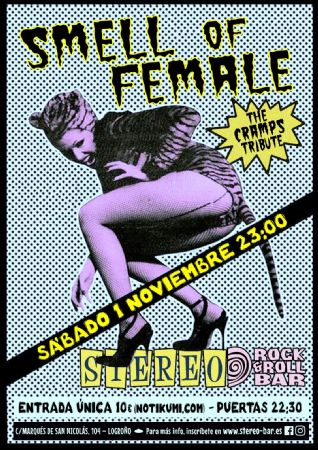 SMELL FEMALE CRAMPS STEREO ROCK BAR CONCIERTO LOGROÑO MÚSICA