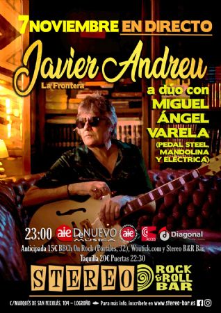 JAVIER ANDREU STEREO ROCK BAR CONCIERTO LOGROÑO MÚSICA