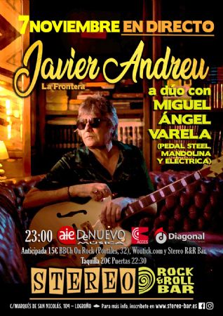 JAVIER ANDREU STEREO ROCK BAR CONCIERTO LOGROÑO MÚSICA