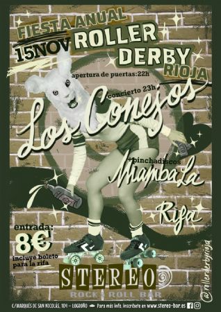 ROLLER CONEJOS STEREO ROCK BAR LOGROÑO CONCIERTO MÚSICA VIVO