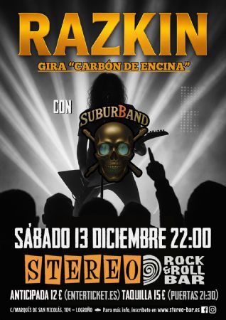 RAZKIN STEREO ROCK BAR LOGROÑO MÚSICA DIRECTO CONCIERTO