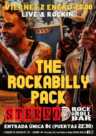 ROCKABILLY PACK STEREO ROCK BAR LOGRO&Ntilde;O CONCIERTO M&Uacute;SICA 