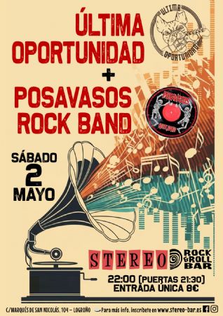 OPORTUNIDAD  STEREO ROCK BAR LOGRO&Ntilde;O CONCIERTO M&Uacute;SICA VIVO