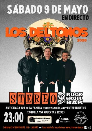 DELTONOS STEREO ROCK BAR CONCIERTO LOGRO&Ntilde;O M&Uacute;SICA DIRECTO