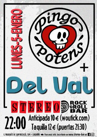 PINGO DELVAL STEREO ROCK BAR LOGRO&Ntilde;O CONCIERTO M&Uacute;SICA 