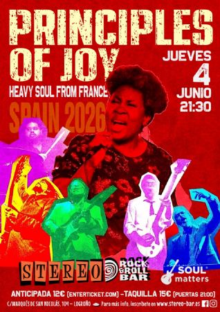 PRINCIPLES JOY STEREO ROCK BAR LOGRO&Ntilde;O CONCIERTO M&Uacute;SICA