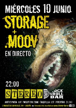 STORAGE MOOV STEREO ROCK BAR LOGRO&Ntilde;O CONCIERTO M&Uacute;SICA VIVO