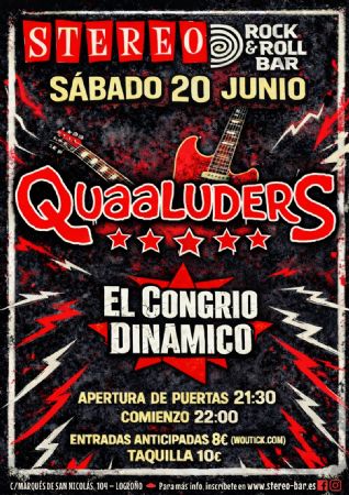 QUAALUDERS STEREO ROCK BAR LOGRO&Ntilde;O CONCIERTOS M&Uacute;SICA DIRECTO