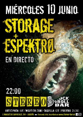 STORAGE ESPEKT STEREO ROCK BAR LOGRO&Ntilde;O CONCIERTO M&Uacute;SICA VIVO