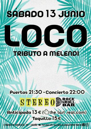 TRIBUTO MELEND STEREO ROCK BAR LOGRO&Ntilde;O CONCIERTO M&Uacute;SICA VIVO