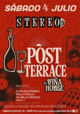 POST TERRACE STEREO ROCK BAR LOGRO&Ntilde;O CONCIERTO M&Uacute;SICA VIVO
