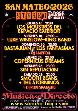 SAN MATEO STEREO ROCK BAR LOGRO&Ntilde;O CONCIERTO M&Uacute;SICA DIRECTO