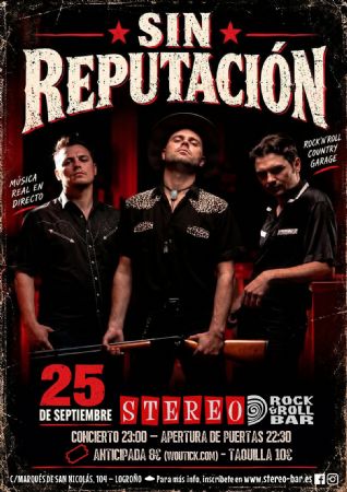 SIN REPUTACION STEREO ROCK BAR LOGRO&Ntilde;O CONCIERTO M&Uacute;SICA VIVO
