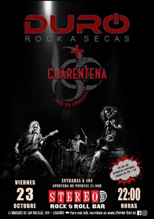 DURO CUARENTEN STEREO ROCK BAR LOGRO&Ntilde;O CONCIERTO M&Uacute;SICA VIVO