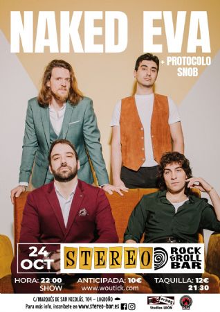 NAKED EVA STEREO ROCK BAR LOGRO&Ntilde;O CONCIERTO M&Uacute;SICA DIRECTO