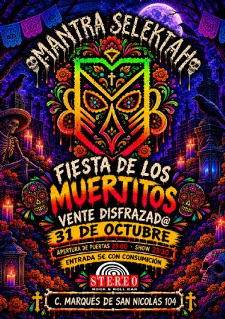 MANTRA HALLOWEEN STEREO ROCK BAR LOGRO&Ntilde;O CONCIERTO M&Uacute;SICA