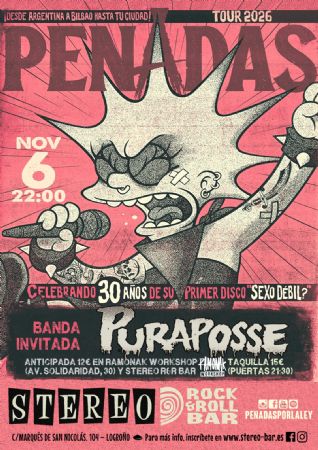 PENADAS STEREOROCK BAR LOGRO&Ntilde;O CONCIERTO M&Uacute;SICA DIRECTO 