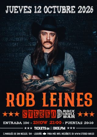 ROB LEINES STEREO ROCK BAR LOGRO&Ntilde;O CONCIERTO M&Uacute;SICA DIRECTO