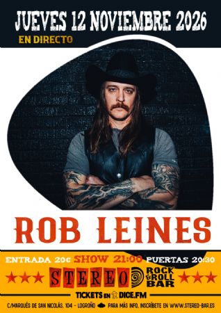 ROB LEINES STEREO ROCK BAR CONCIERTO LOGRO&Ntilde;O M&Uacute;SICA DIRECTO