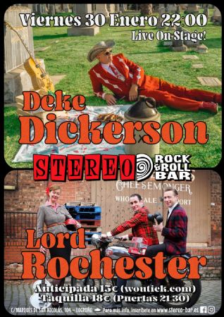 DICKERSON ROCHESTER STEREO ROCK BAR CONCIERTO LOGRO&Ntilde;O M&Uacute;SICA