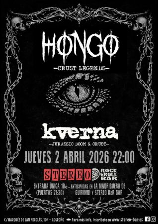 KVERNA HONGO STEREO ROCK BAR LOGRO&Ntilde;O CONCIERTO M&Uacute;SICA VIVO