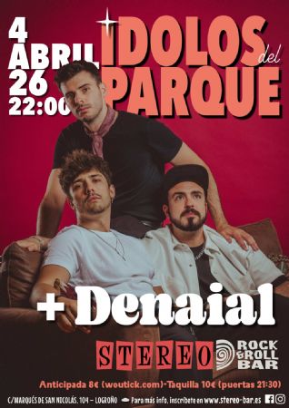 &Iacute;DOLOS DENAIAL STEREO ROCK BAR LOGRO&Ntilde;O CONCIERTO M&Uacute;SICA VIVO