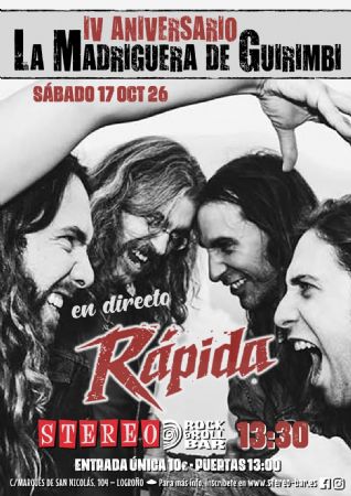R&Aacute;PIDA GUIRIMB STEREO ROCK BAR LOGRO&Ntilde;O CONCIERTO M&Uacute;SICA VIVO