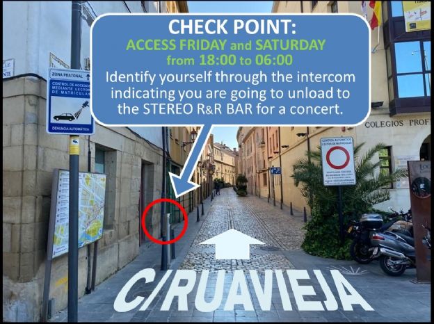 mapa acceso bar stereo rock bar logroño