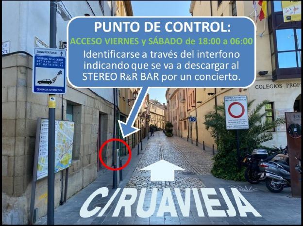 mapa acceso bar stereo rock bar logroño